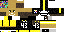Minecraft skin texture, 64x32 legacy pixels