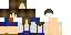 Minecraft skin texture, 64x32 legacy pixels