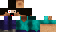 Minecraft skin texture, 64x32 legacy pixels
