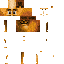 Brown Minecraft skin texture, 64x64 pixels