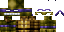 Minecraft skin texture, 64x32 legacy pixels