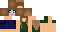 Minecraft skin texture, 64x32 legacy pixels
