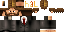 Minecraft skin texture, 64x32 legacy pixels