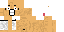 Minecraft skin texture, 64x32 legacy pixels