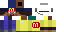 Minecraft skin texture, 64x32 legacy pixels