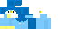Minecraft skin texture, 64x32 legacy pixels