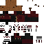 Black red Minecraft skin texture, 64x64 pixels