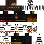 Black Minecraft skin texture, 64x64 pixels