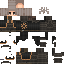 Gray Minecraft skin texture, 64x64 pixels
