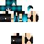Minecraft skin texture, 64x64 pixels