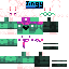 Minecraft skin texture, 64x64 pixels
