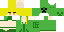 Minecraft skin texture, 64x32 legacy pixels