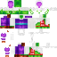 Minecraft skin texture, 64x64 pixels