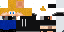 Minecraft skin texture, 64x32 legacy pixels