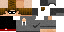 Minecraft skin texture, 64x32 legacy pixels