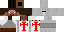 Minecraft skin texture, 64x32 legacy pixels