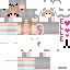 Minecraft skin texture, 64x64 pixels