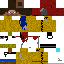 Minecraft skin texture, 64x64 pixels