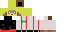 Minecraft skin texture, 64x32 legacy pixels