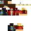 Minecraft skin texture, 64x64 pixels