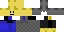 Minecraft skin texture, 64x32 legacy pixels