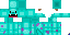 Minecraft skin texture, 64x32 legacy pixels