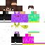 Minecraft skin texture, 64x64 pixels