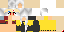 Minecraft skin texture, 64x32 legacy pixels
