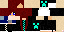Minecraft skin texture, 64x32 legacy pixels