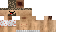 Minecraft skin texture, 64x32 legacy pixels