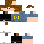 Minecraft skin texture, 64x64 pixels