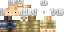 Minecraft skin texture, 64x32 legacy pixels