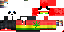 Minecraft skin texture, 64x32 legacy pixels