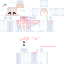 Blue Minecraft skin texture, 64x64 pixels