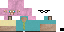 Minecraft skin texture, 64x32 legacy pixels