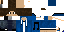 Minecraft skin texture, 64x32 legacy pixels