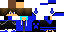 Minecraft skin texture, 64x32 legacy pixels