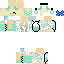 Minecraft skin texture, 64x64 pixels
