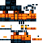 Minecraft skin texture, 64x64 pixels