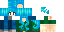 Minecraft skin texture, 64x32 legacy pixels