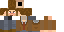 Minecraft skin texture, 64x32 legacy pixels