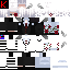 Black Minecraft skin texture, 64x64 pixels