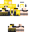 Minecraft skin texture, 64x64 pixels