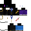 Minecraft skin texture, 64x64 pixels