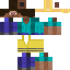 Minecraft skin texture, 64x64 pixels
