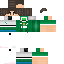 Minecraft skin texture, 64x64 pixels