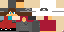 Minecraft skin texture, 64x32 legacy pixels