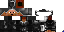 Minecraft skin texture, 64x32 legacy pixels