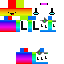 Minecraft skin texture, 64x64 pixels