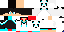 Minecraft skin texture, 64x32 legacy pixels